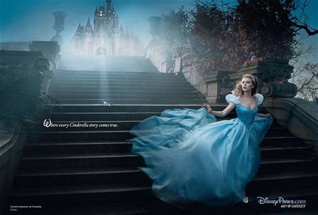 Fotografie Annie Leibovitz pro Disney - Scarlett Johannsson jako Popelka
